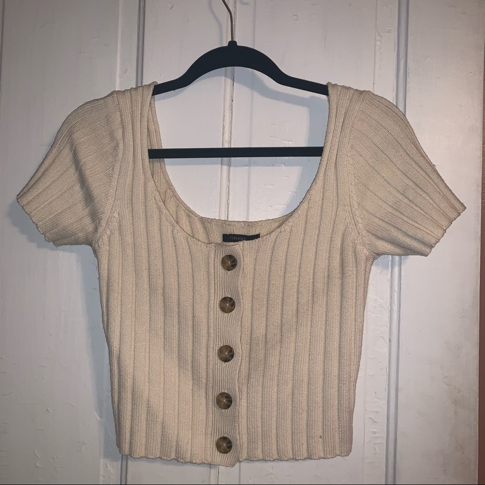 Sweater crop top